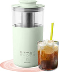 Ketle elektryczne Aoun, 350 ml – 9.1 x 9.1 x 18,8 cm, 0,5 kg, Srebrny / Zielony, stal nierdzewna – automatyczne wyłączanie, Mech mleczny