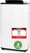 Osuszacz powietrza emerio, R290 – 60 m, 30 l, Czarny, oświetlenie LED – DH- 129238 R290, zegar, rozmiar pokoju do 60 m2, wyświetlacz LED