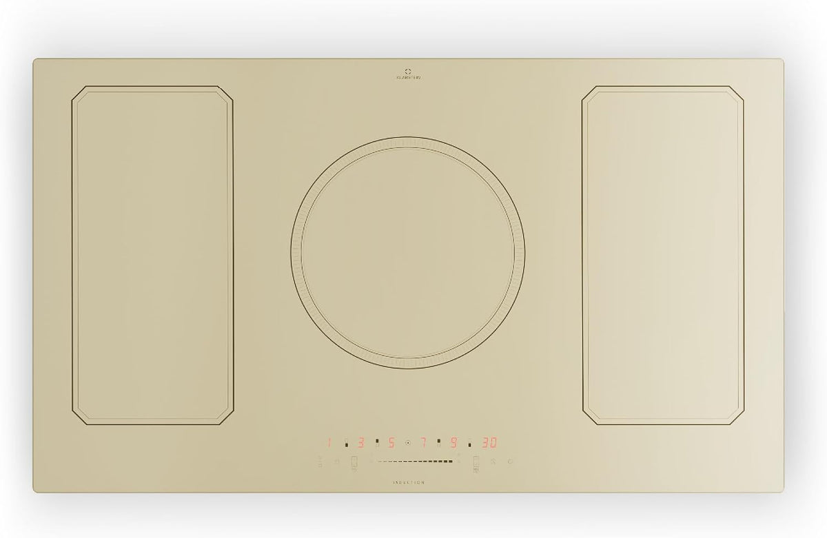 KLARSTEIN Płyta indukcyjna, kuchenka indukcyjna, 90 cm, 7200 W – 240 V, Czarny, automatyczne wyłączanie, płyta grzewcza – 5 palników, dotyk dotykowy