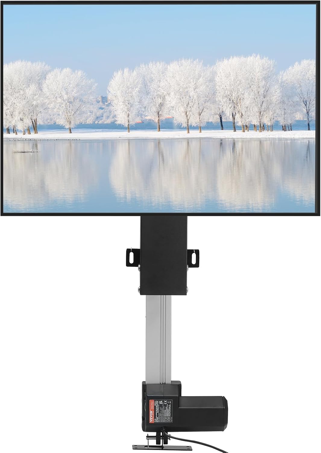 VEVOR Uchwyty ścienne, 1000N, 4 cm, 60 kg – Czarny, uchwyt ścienny, 1000N 50- calowa szafka TV, wyświetlacz LCD – 5- 164