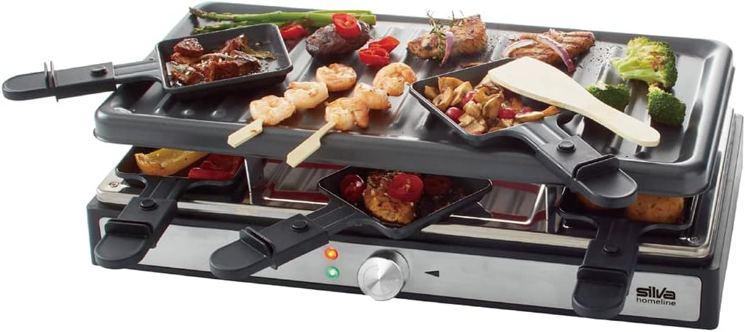 Grzechotniki Silva-Homeline, 1400 W, 41,50 x 20,5 cm – Czarny, R 088 Aparatura, czarna, Silva Homeline PK- Scratch maszyny 8 patelni czarny 1400 W