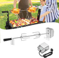 Froadp Grill – 240 V, 107 cm, 10 kg, Srebrny – stal nierdzewna, 220- 240 V, Silnik, do owania z 220- 240 V silnikiem 220-240 V
