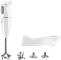 Blender bamix, 250 W, 45 x 30 x 10 cm, 1400 g – Biały, praca bezprzewodowa, Zestaw a ręcznego PLUS cordless ze stacją ładującą, Nożem – Trzepaczką